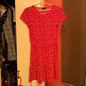 Banana Republic Red Floral Dress